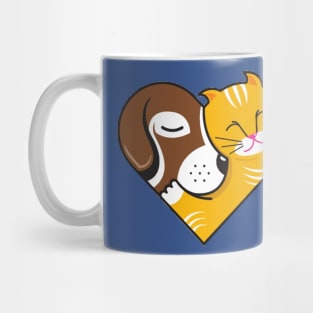 Cats and Dogs can be best friends! Mug